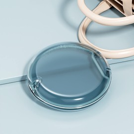 Retainer Case, Slim Retainer Case, Suitable for Dentures, Denture Bridges, Partial Dentures, Traditional Braces, Etc. Retainer Cleaner Case for Men, Women, Teenagers, Girl (Blue)