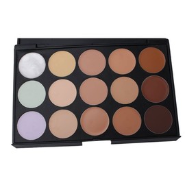 Concealer Palette 15 Colours Contouring Concealer - Corrector Palette Cover Concealer Makeup Palette, Concealer Cover Cream Camouflage Palette for Professional and Daily Use