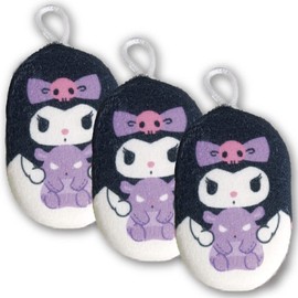 Sanrio Chromi Body Sponge, 3-piece Set, Character, Fluffy, Towel, Bath Sponge