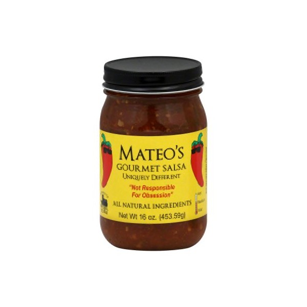 Mateos Gourmet Salsa Medium 16 oz (Pack Of 6)
