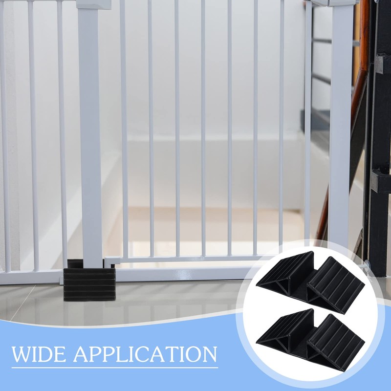 Geelin 4 Pcs Pet Gate Support Feet Freestanding Dog Gates
