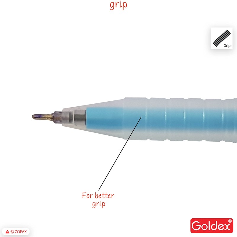 Goldex 10 x 0.7mm Ball Pens Cotton Doll Ball Point