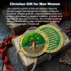 RYUKENLM Growing in Faith Christian Challenge Coin Colossians 2:6-7 Bible