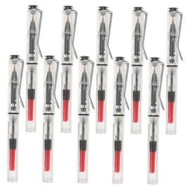 Operitacx 10pcs Refillable Fountain Brush Pen Soft Tip Calligraphy Pens for Chinese Traditional Writing Artistic Sketching Lettering