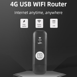 Ejoyous Mobile WLAN Router, 4G Router with SIM Slot Dongle, USB WLAN Stick Support, 8 Users, High Speed Stable Signal, for Home, Travel, Bro, #711