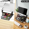 Under Desk Drawer Organizer No Drilling 2 Slide Out Drawer