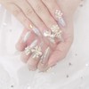 ♀Pearl Art Handmade Nail Tips♀ - Short Round / ♀진주아트