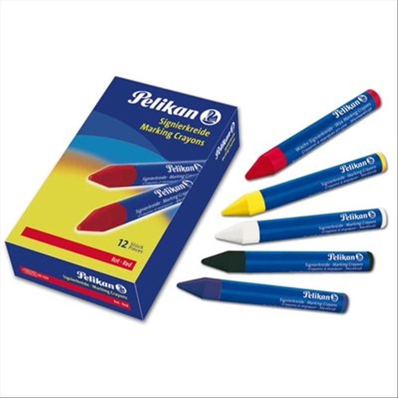 Pelikan 701110 - Signierkreide 772 12 Stück, weiss