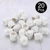 sourcing map 20 Pcs PVC Pipe Male Thread Plug 1/2"