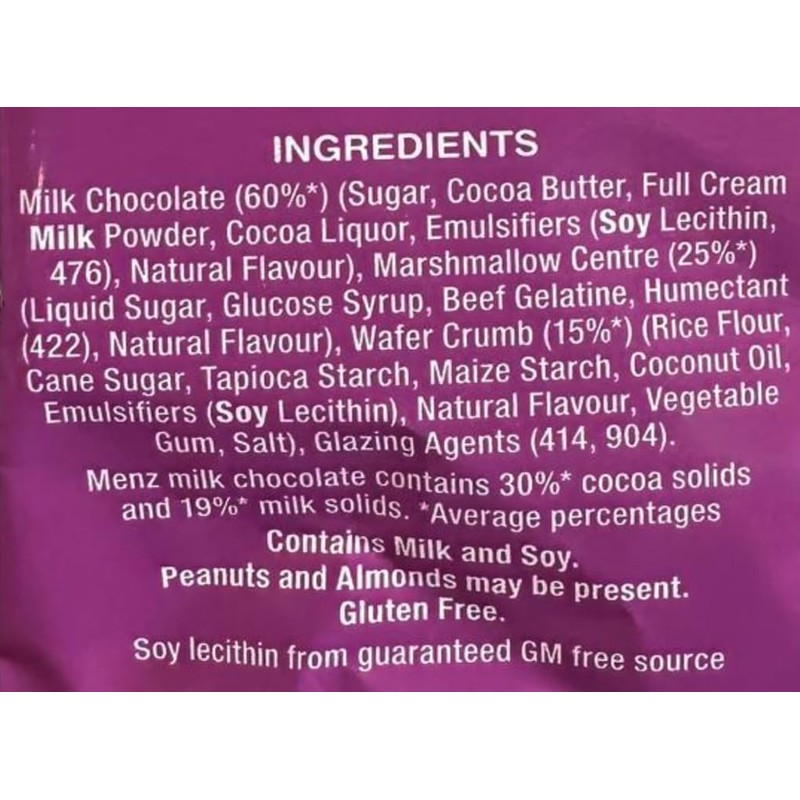 Menz Polly Waffle Bites, 125g x 6 Bags - A