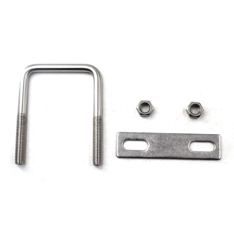 M6x50x100mm Square U Bolt 304 Stainless Steel Tie Down U