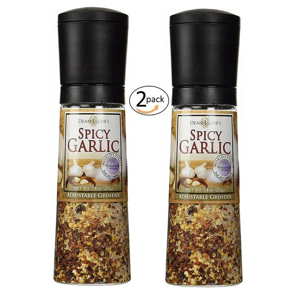 Spicy Garlic Jumbo Adjustable Grinder, 7.4oz - 2 pack