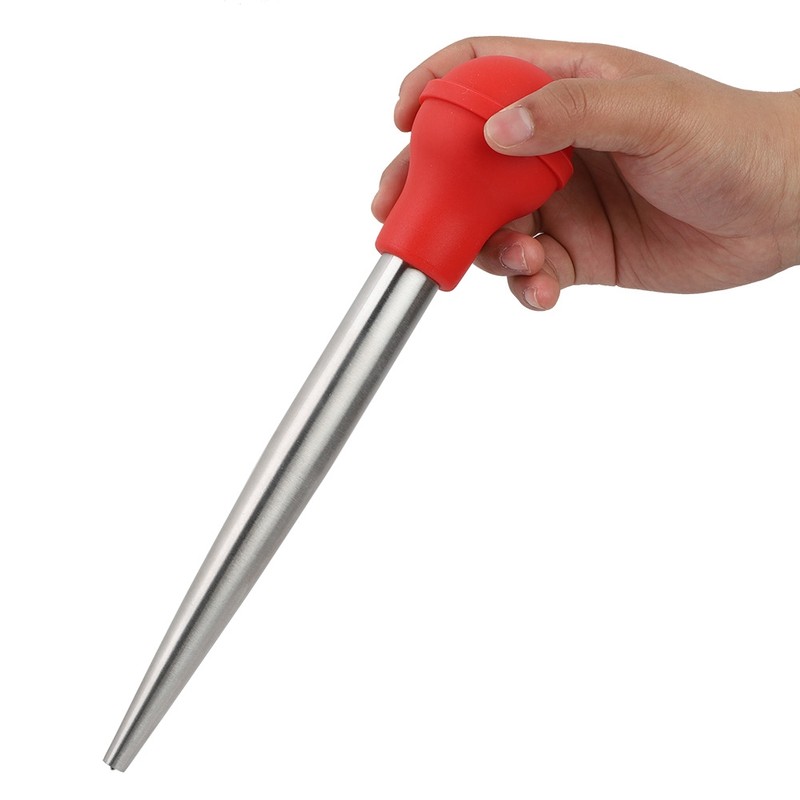 Stainless Steel Turkey Tool Marinade Seasoning Injector Kitchen Flavour Syringe