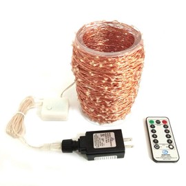 Dreamworth Dimable Led String Lights Plug in Fairy Lights, 333Ft/100M 1000 LEDs Copper Wire String Lights with 8 Modes and Timer,UL Listed, Ideal for Indoor, Outdoor, Christmas (Warm White)