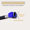 Quick Connect Faucet Water Supply Lines, 20 Inch, Widespread Bathroom