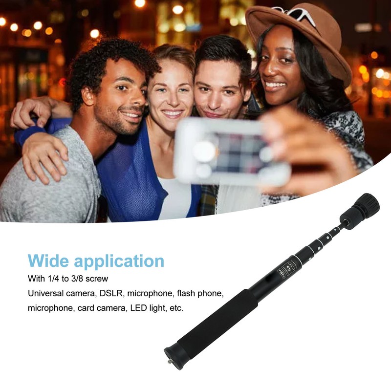 Camera Monopod 6 Section Heavy Duty Telescopic Aluminum Alloy Lightweight