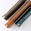 Slip-On Pen Case, PB Zipper Pen Case, L, IPV-6501, Cognac