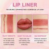 Kaely 2-in-1 Rose Gold Metallic Lip Liner & Lipstick Set