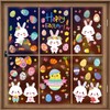 AhfuLife Easter Window Cling 171 Pcs, 9 Sheets Easter Bunny