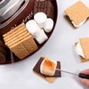 Nostalgia Indoor Electric Stainless Steel S'mores Maker with 4 Compartment