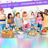 Greatril Iridescent Party Table Cloths Disposable Tablecloth for Mermaid/Under Sea/Ocean