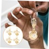 Abaodam Elegant Shell Keychain Set 4pcs Pearl Conch Pendants for