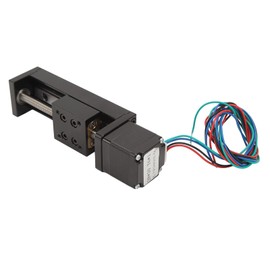 Odorkle Mini Linear Rail Guide Slide Actuator Alloy Stepper Motion Stage 50 mm Hub DIY CNC Milling Parts with 1 Threaded Rod