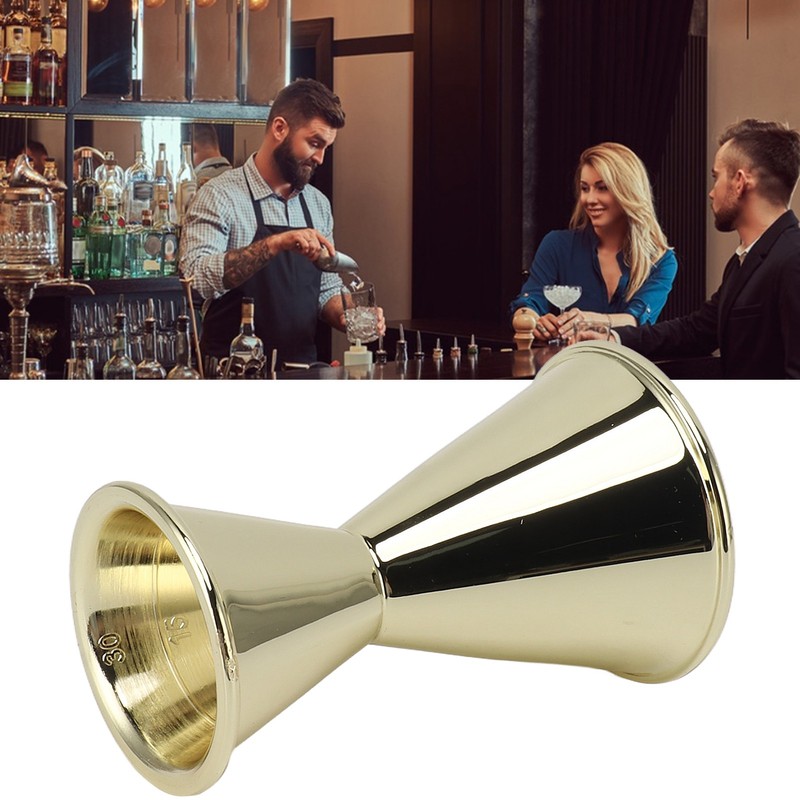 Cocktail Jigger Double Sided Stainless Steel Bar Shot Measuring Cup