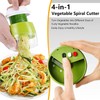 Spiralizer, 4-in-1 Handheld Vegetable Chopper, for Vegetables and Fruits, Green