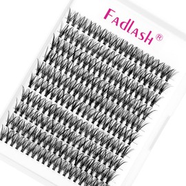 Lash Clusters 200pcs Individual Lashes DIY Natural Eyelash Clusters 30D Large Tray Under Eyelashes Mixed D Curl Lash Clusters False Eyelash Extension Soft Lashes (30D-0.07-D, 8-16mm)