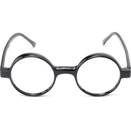 Incredible Bargains The Wizard, Round Reading Glasses, Nerd Style Specs, Totally Round Readers, + 1.00 Black