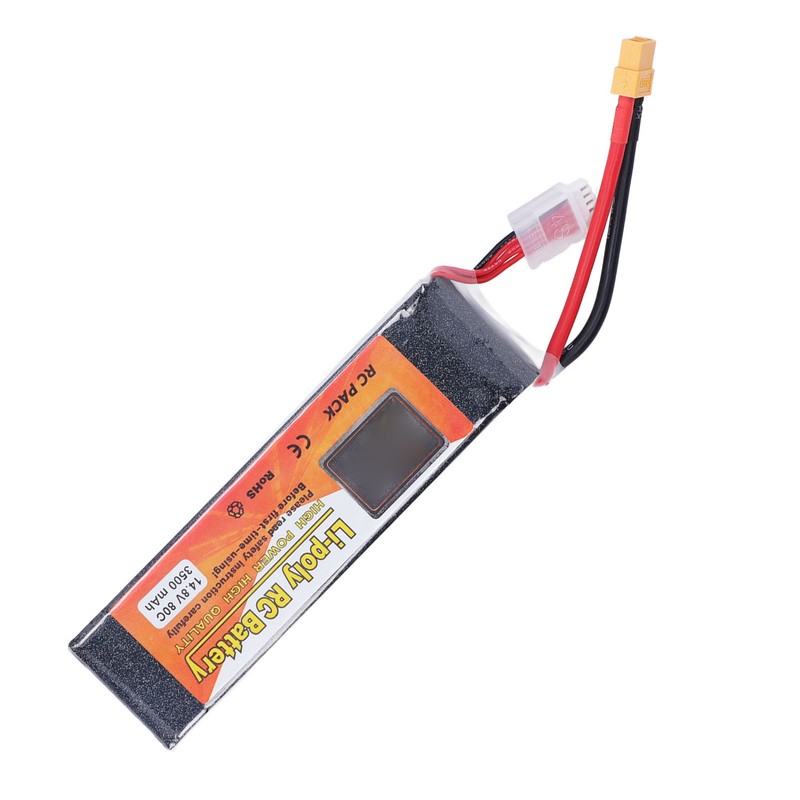 3500mAh Lipo Battery 80C Discharge Rate 14.8V 4S XT60 Plug