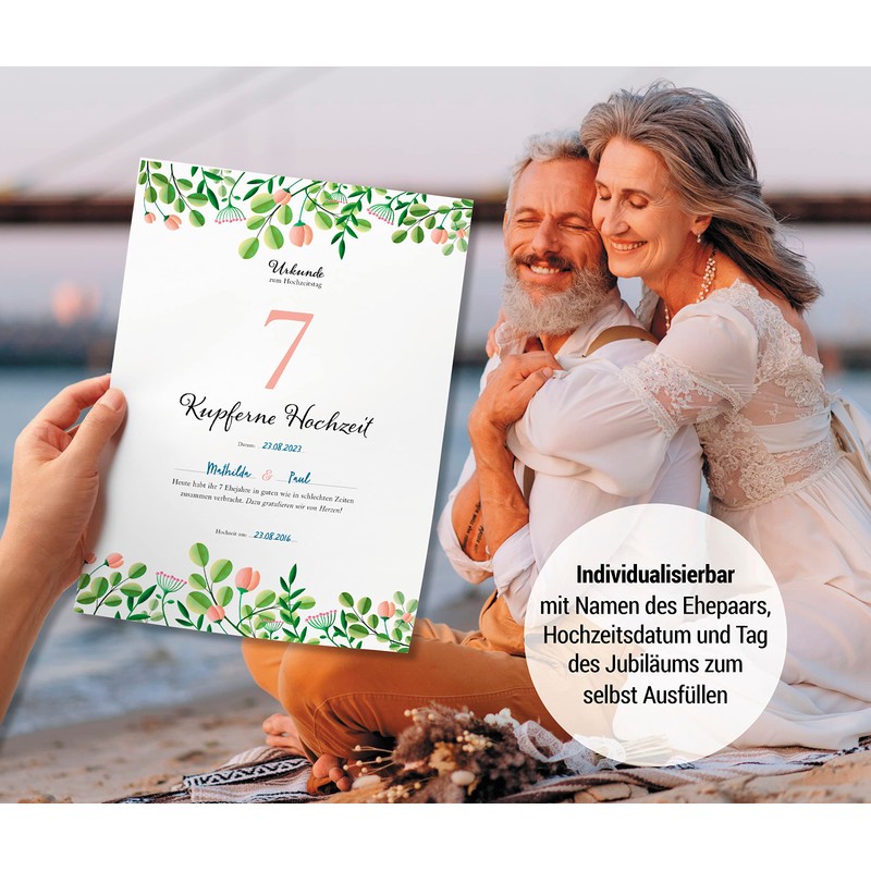 Frank Paperman® 7th Wedding Anniversary Gift | Copper Wedding Anniversary