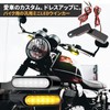 PIENSE Motorcycle Turn Signal LED Sequential Position White Set of