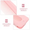 WOFASHPURET Folding Rat Tail Comb, Plastic Tail Comb for Women,