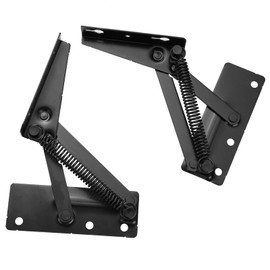 90 Degree Folding Corner Bench Hinge, Cabinet Folding Bracket Spring Hinges Collapsible Shelf Bracket for Bench Table, Shelf Hinge for Toy Box Chest Sofa Bed