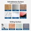 Paper Towel Holder - Self-Adhesive or Drilling, White Wall Mounted