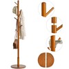 IBUYKE Coat Rack Stand, Freestanding Coat Tree with Solid Round