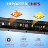 BraveWAY 2pcs 7inch LED Light Bar Dual Color Strobe Emergency