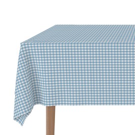 Martina Home TEFLONATED TABLECLOTH MADE Petit Vichy Blue 220X140 CM