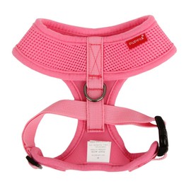Puppia Soft Dog Harness No Choke Over-The-Head Triple Layered Breathable Mesh Adjustable Chest Belt and Quick-Release Buckle