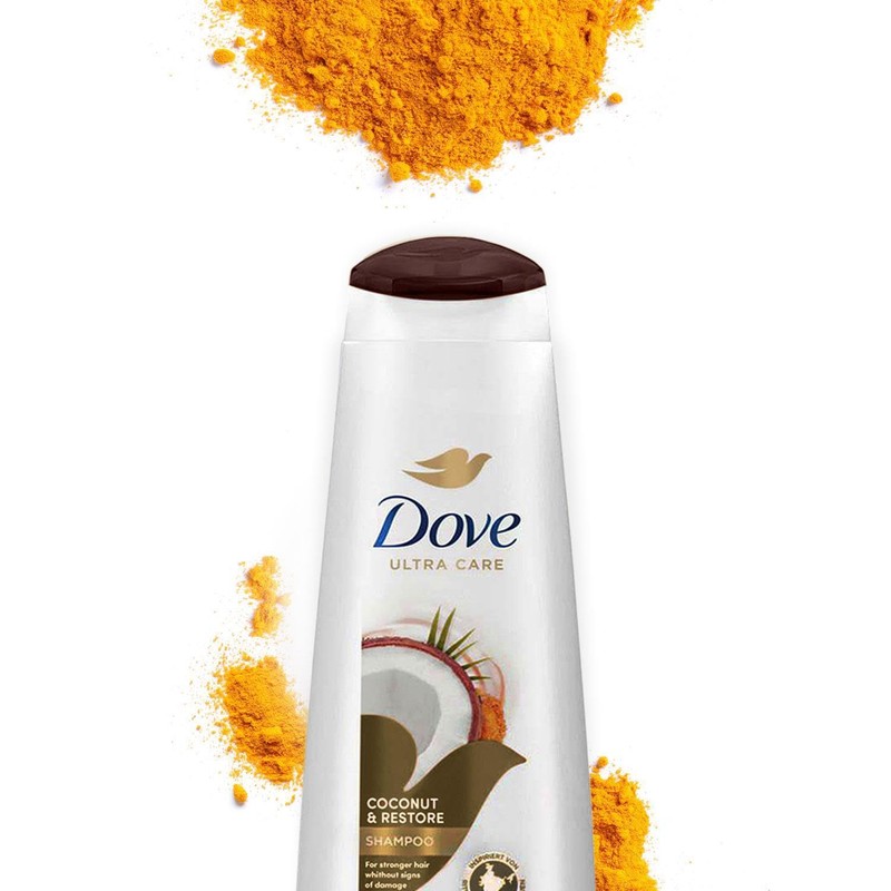 2 Pack of 400ml Dove Nourishing Secrets Restoring Ritual Shampoo