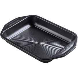 Circulon Ultimum Small Roasting Tin - Roasting Trays for Oven Non Stick, Freezer & Dishwasher Safe Carbon Steel Bakeware, Black, 29.2 x 19.8 x 3.8cm