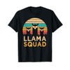 Funny Llama Squad Sunglasses Cool Llamas Vintage Gift T-Shirt