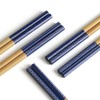 AOOSY 5-Pair Reusable Chopsticks,Natural Bamboo Chopsticks Classic Japanese Chop Sticks