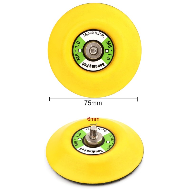 Velcro Sanding Disc Polishing Pad 75 mm (3 Inch) for