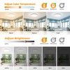 BLNAN RGB Led Flush Mount Ceiling Light with Remote Control,