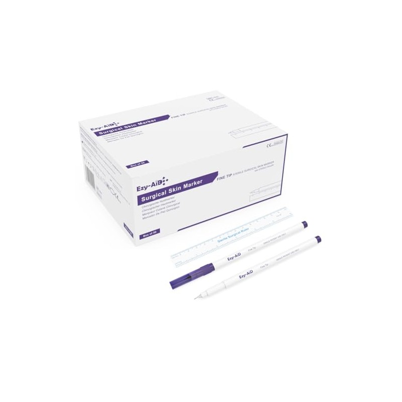 10x Ezy-Aid STERILE Skin Marker | Gentian Violet Ink, Ruler