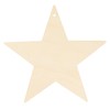 8Pcs Wooden Star Ornaments Blank Unfinished Small Christmas Tree Hanging