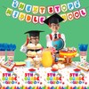 Yavxzvbw 3Pcs 5TH Grade Graduation Tablecloth Class of 2024 Graduation